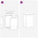 VidaXL Obudowa butli gazowej 40 x 40 x 66 cm Stal Czarny