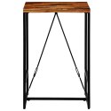 STOLIK BAROWY Z LITEGO DREWNA ODZYSKANEGO 70 X 70 X 106 CM