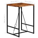 STOLIK BAROWY Z LITEGO DREWNA ODZYSKANEGO 70 X 70 X 106 CM
