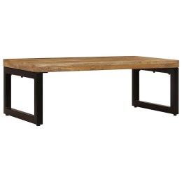 STOLIK KAWOWY 100X50X35 CM LITE DREWNO MANGO I STAL
