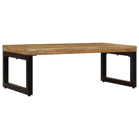 STOLIK KAWOWY 100X50X35 CM LITE DREWNO MANGO I STAL