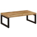 STOLIK KAWOWY 100X50X35 CM LITE DREWNO MANGO I STAL