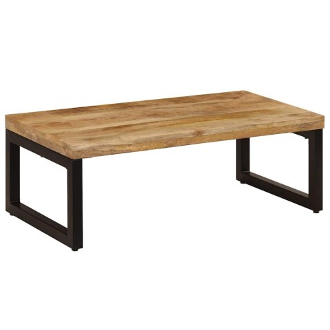 STOLIK KAWOWY 100X50X35 CM LITE DREWNO MANGO I STAL