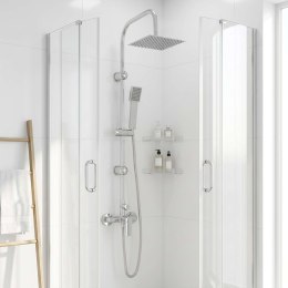 SYSTEM PRYSZNICOWY CHROMOWANY STAL NIERDZEWNA 21 X 48 X 112 CM