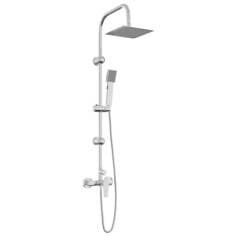 SYSTEM PRYSZNICOWY CHROMOWANY STAL NIERDZEWNA 21 X 48 X 112 CM