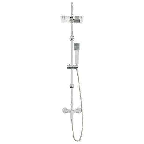 SYSTEM PRYSZNICOWY CHROMOWANY STAL NIERDZEWNA 21 X 48 X 112 CM
