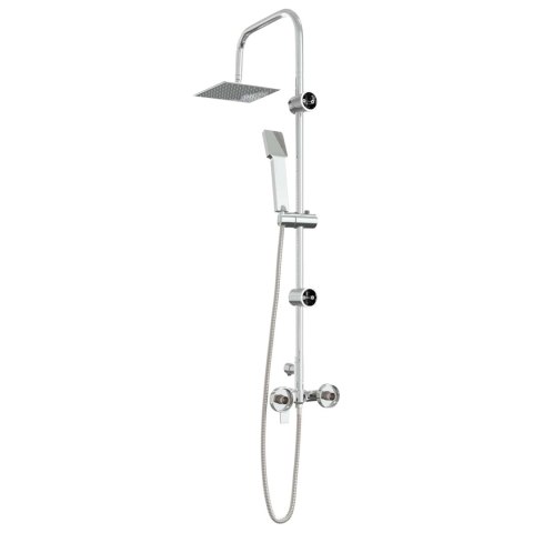 SYSTEM PRYSZNICOWY CHROMOWANY STAL NIERDZEWNA 21 X 48 X 112 CM
