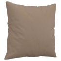 2-OSOBOWA SOFA Z PODUSZKAMI CAPPUCCINO 140 CM SZTUCZNA SKÓRA