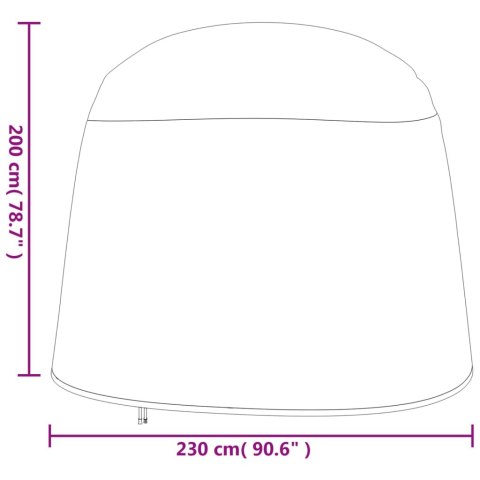 POKROWCE NA DWUOSOBOWE KRZESŁO TYPU JAJO 2 SZT. Ø230X200 CM
