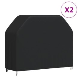 POKROWCE NA GRILL OGRODOWY 2 SZT. 147X61X112 CM OXFORD 420D