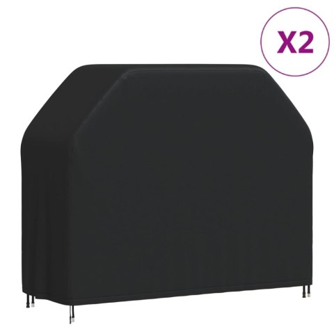 POKROWCE NA GRILL OGRODOWY 2 SZT. 147X61X112 CM OXFORD 420D