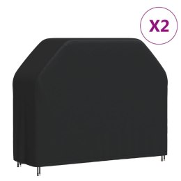 POKROWCE NA GRILL OGRODOWY 2 SZT. 162X61X122 CM OXFORD 420D