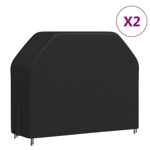 POKROWCE NA GRILL OGRODOWY 2 SZT. 162X61X122 CM OXFORD 420D