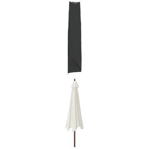 POKROWCE NA PARASOL OGRODOWY 2 SZT. 170X28/32 CM OXFORD 420D