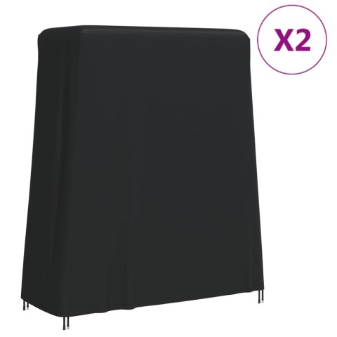 POKROWCE NA STÓŁ DO PING-PONGA 2 SZT. 165X70X185 CM OXFORD