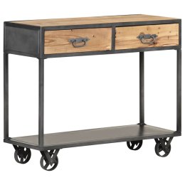 STOLIK KONSOLOWY 90X35X74 CM LITE DREWNO ODZYSKANE