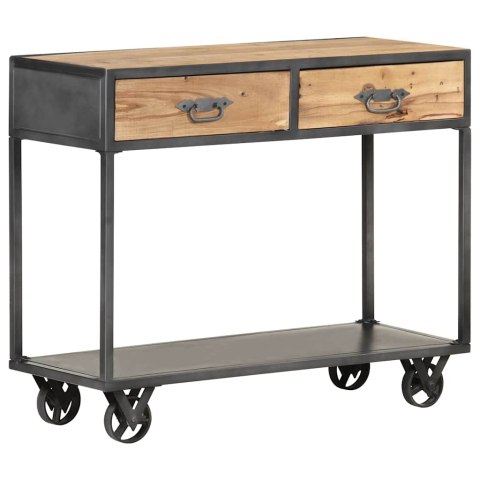 STOLIK KONSOLOWY 90X35X74 CM LITE DREWNO ODZYSKANE
