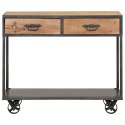 STOLIK KONSOLOWY 90X35X74 CM LITE DREWNO ODZYSKANE