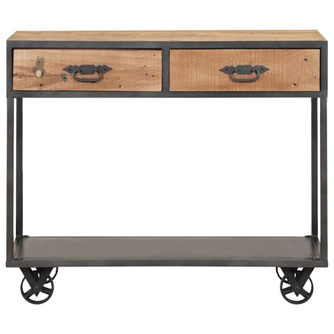 STOLIK KONSOLOWY 90X35X74 CM LITE DREWNO ODZYSKANE