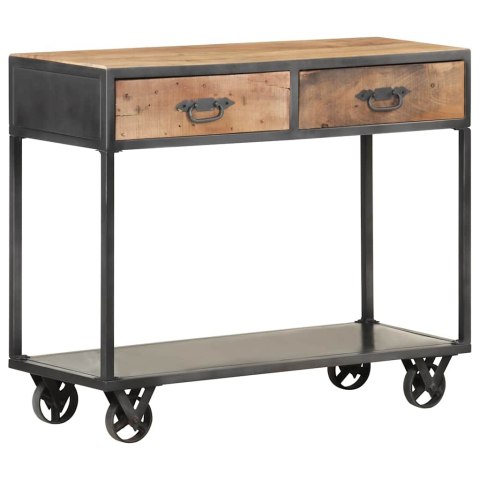 STOLIK KONSOLOWY 90X35X74 CM LITE DREWNO ODZYSKANE