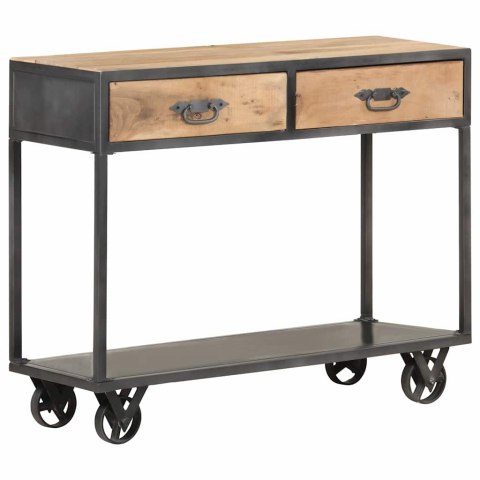 STOLIK KONSOLOWY 90X35X74 CM LITE DREWNO ODZYSKANE