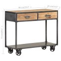 STOLIK KONSOLOWY 90X35X74 CM LITE DREWNO ODZYSKANE