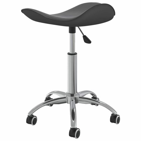 TABORET KOSMETYCZNY SZARY SZTUCZNA SKÓRA