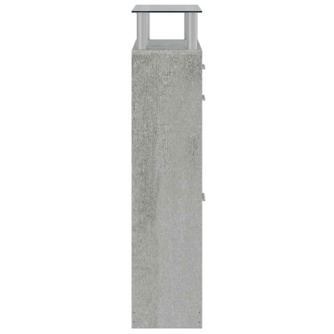 SZAFKA NA BUTY SZAROŚĆ BETONU 63X24X104 CM