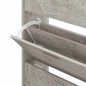 SZAFKA NA BUTY SZAROŚĆ BETONU 63X24X104 CM