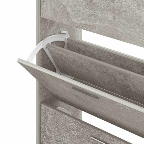 SZAFKA NA BUTY SZAROŚĆ BETONU 63X24X104 CM