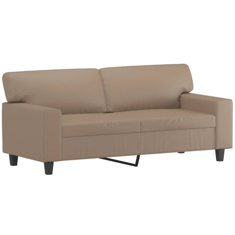 2-OSOBOWA SOFA KOLOR CAPPUCCINO 140 CM SZTUCZNA SKÓRA