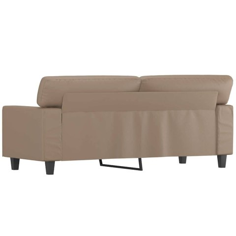 2-OSOBOWA SOFA KOLOR CAPPUCCINO 140 CM SZTUCZNA SKÓRA