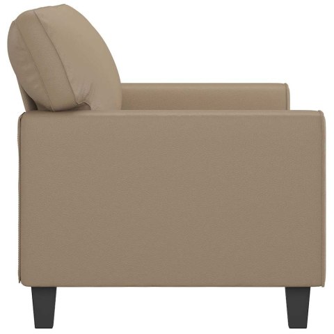 2-OSOBOWA SOFA KOLOR CAPPUCCINO 140 CM SZTUCZNA SKÓRA