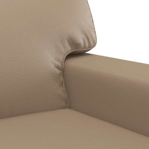 2-OSOBOWA SOFA KOLOR CAPPUCCINO 140 CM SZTUCZNA SKÓRA