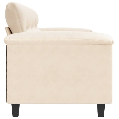 3-OSOBOWA SOFA BEŻOWY 180 CM TAPICEROWANA MIKROFIBRĄ