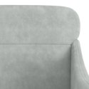 FOTEL JASNOSZARY 63X76X80 CM OBITY AKSAMITEM