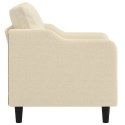 FOTEL KREMOWY 60 CM OBITY TKANINĄ