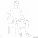 FOTEL KREMOWY OBITY TKANINĄ