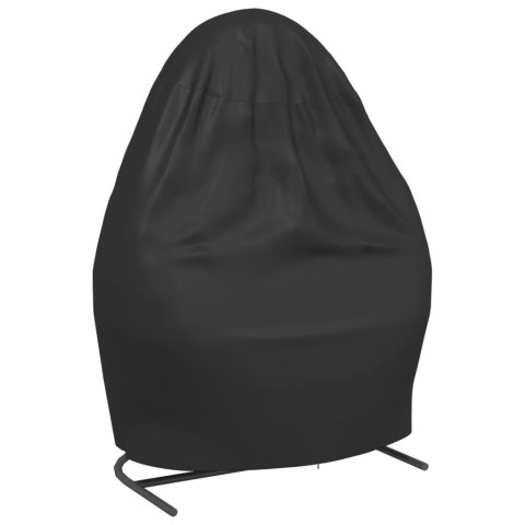 POKROWIEC NA DWUOSOBOWE KRZESŁO JAJO CZARNY Ø 146X210 CM