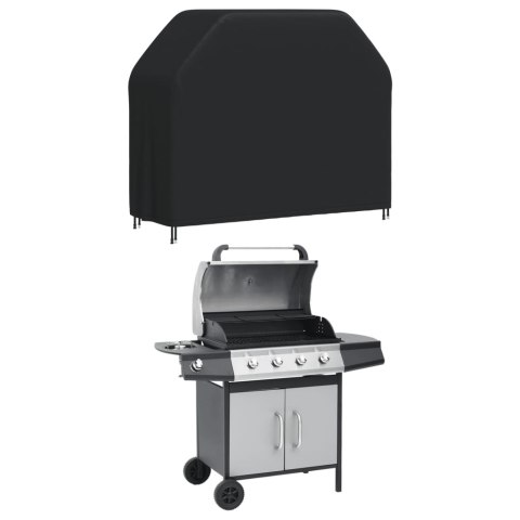 POKROWIEC NA GRILLA 147X61X112 CM CZARNY TKANINA OXFORD 420D