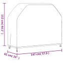 POKROWIEC NA GRILLA 147X61X112 CM CZARNY TKANINA OXFORD 420D
