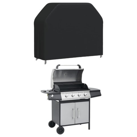POKROWIEC NA GRILLA 162X61X122 CM CZARNY TKANINA OXFORD 420D