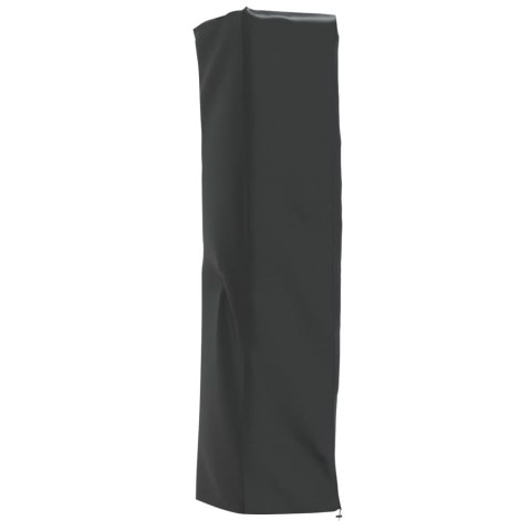 POKROWIEC NA GRZEJNIK W KSZTAŁCIE PIRAMIDY CZARNY 58X58X228CM