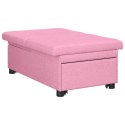 ROZKŁADANA SOFA RÓŻOWY 194 X 50 X 82 CM TKANINA