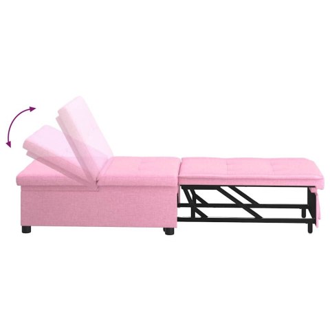 ROZKŁADANA SOFA RÓŻOWY 194 X 50 X 82 CM TKANINA
