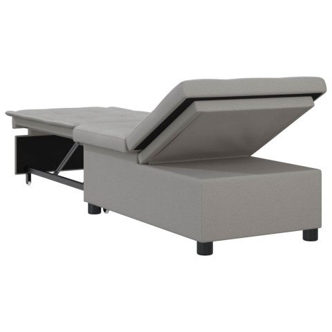 ROZKŁADANA SOFA SZARY 194 X 50 X 82 CM TKANINA