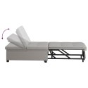 ROZKŁADANA SOFA SZARY 194 X 50 X 82 CM TKANINA