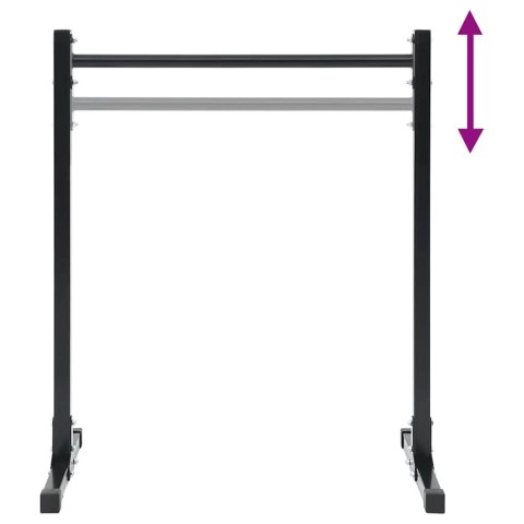 VidaXL Stacja do dipów 2 szt. Czarny 55 x 90 x 104.5 cm