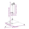 STOJAK DO NAPRAWY ROWERÓW SKŁADANY REGULOWANY 120-165 CM