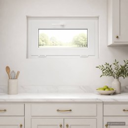 BIAŁA WEWNĘTRZNA KOLOR OKNA PIWNICZNEGO RISOR 65 X 40 CM